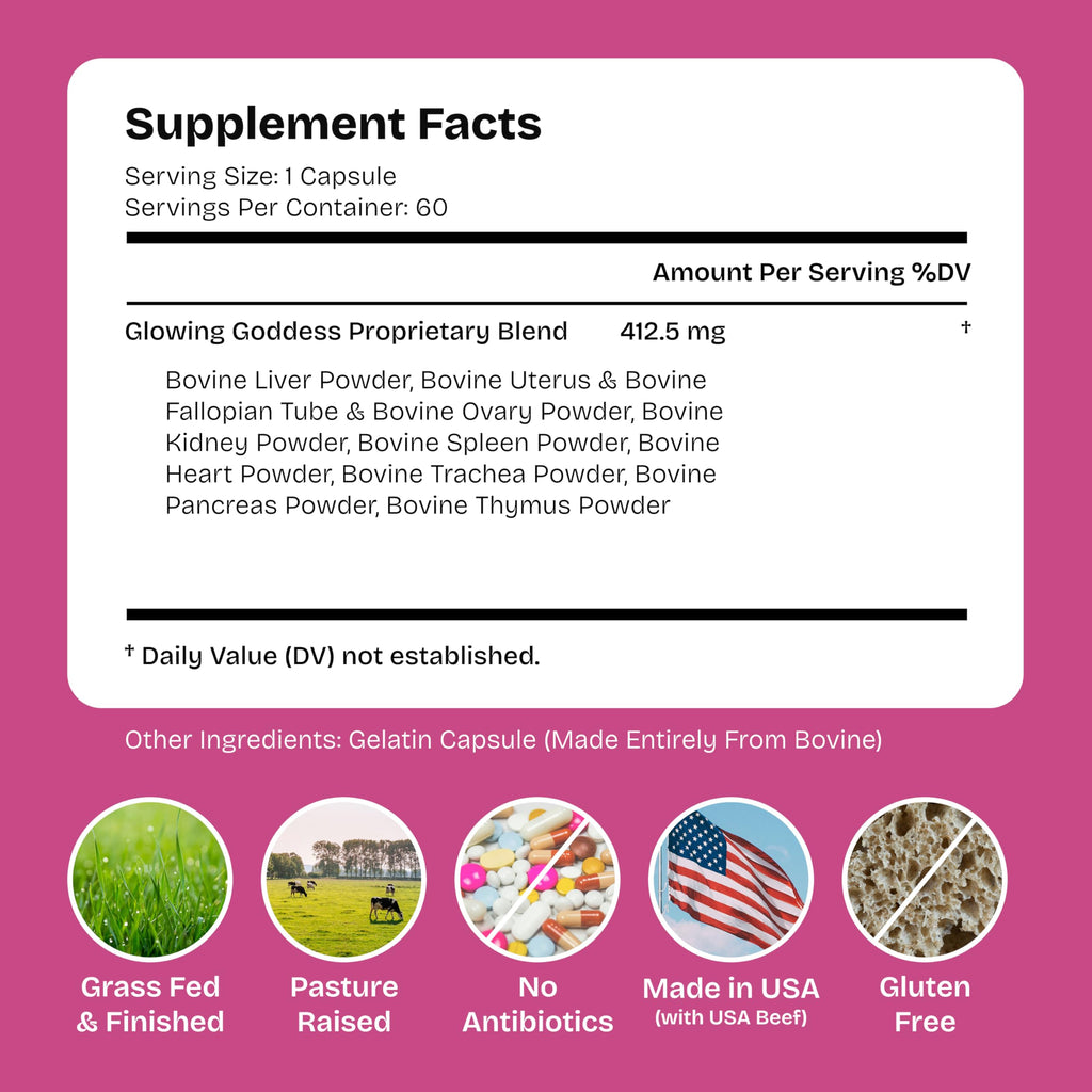 Beef Organ Superfood for Women – Grass-Fed USA | 3rd-Party Tested

