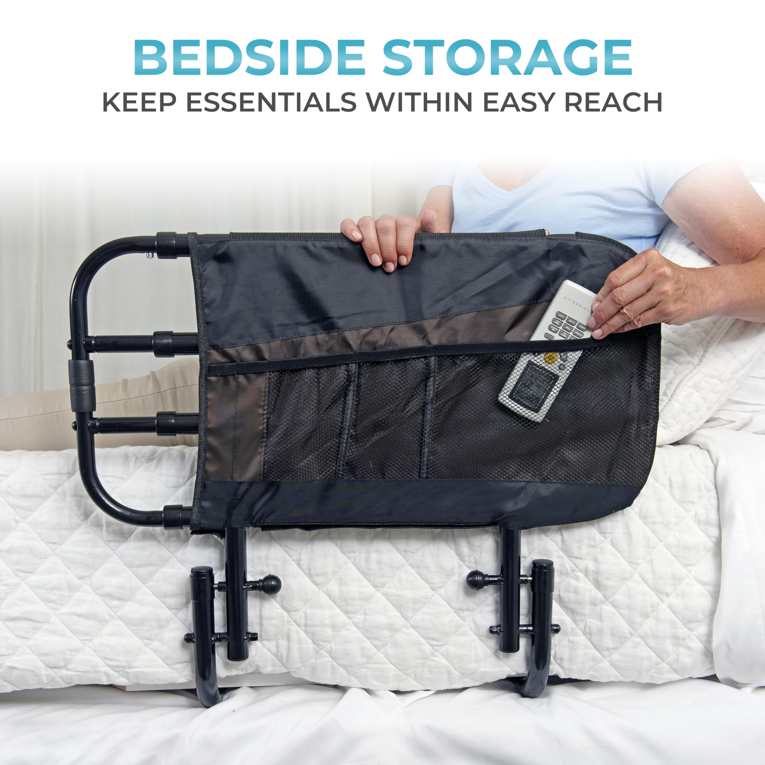 Stander EZ Adjust Bed Rail for Elderly Safety

