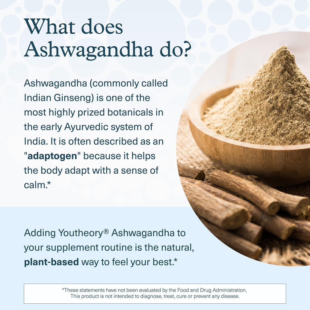 Youtheory Ashwagandha with Organic KSM-66 – Stress & Energy

