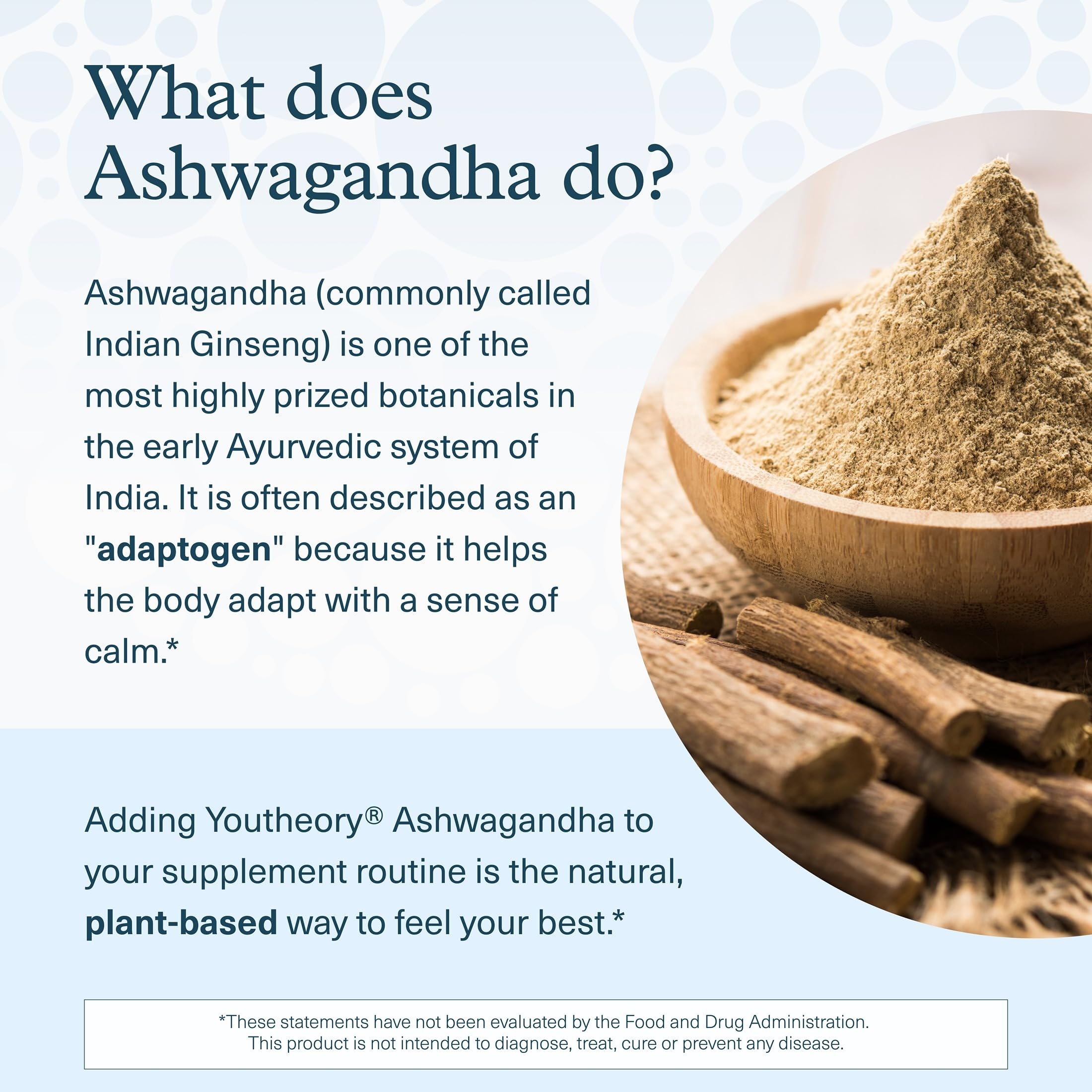 Youtheory Ashwagandha with Organic KSM-66 – Stress & Energy

