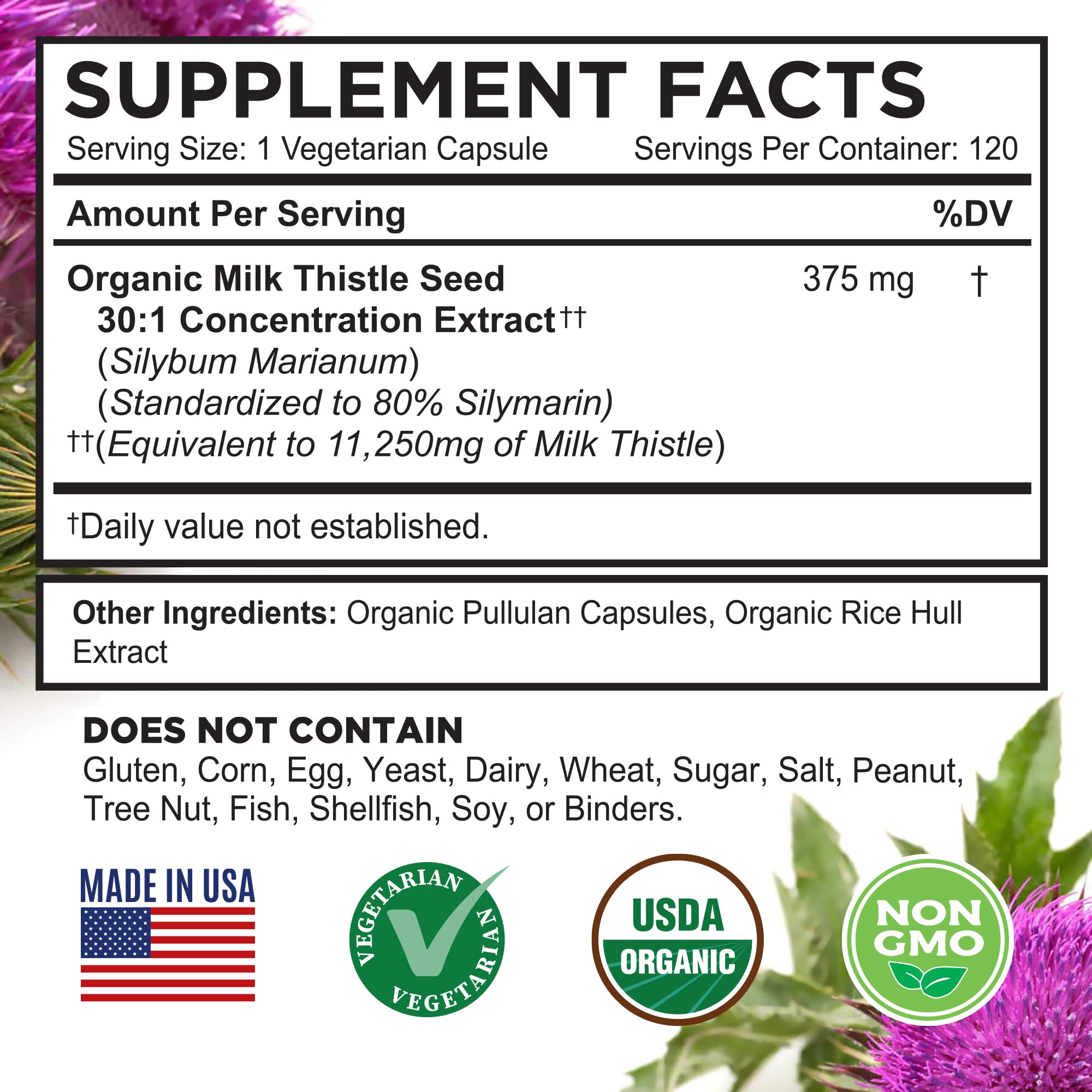 FarmHaven Milk Thistle Capsules | Liver Support


