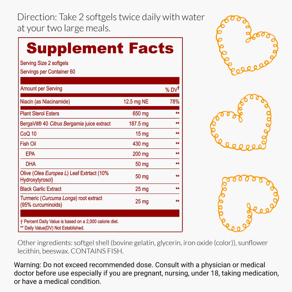 Citrus Bergamot UpNourish CoQ10 Omega-3 Plant Sterols

