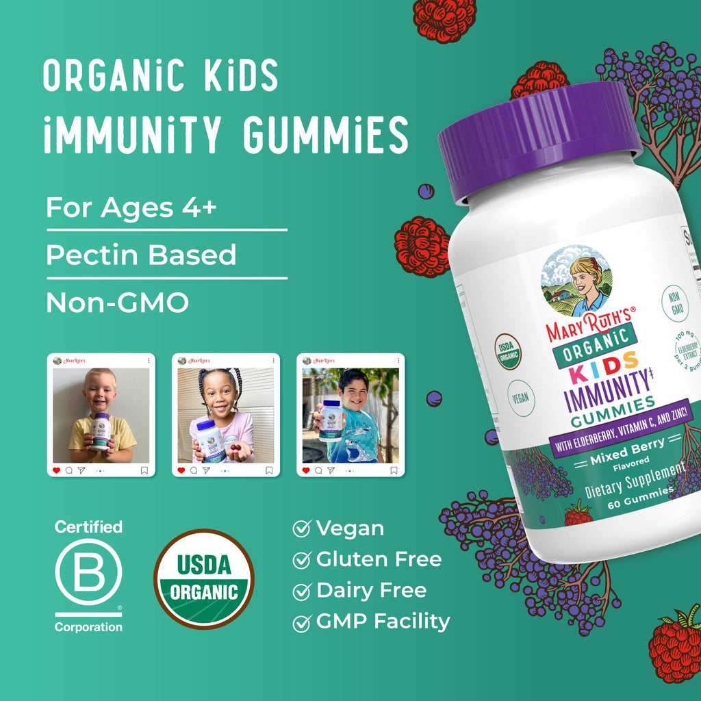 MaryRuth's Organics Kids Immune Gummies - Organic Vitamin C

