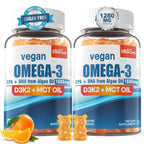 Vegan Omega-3 Gummies with Algae EPA DHA & Vitamin D3 K2

