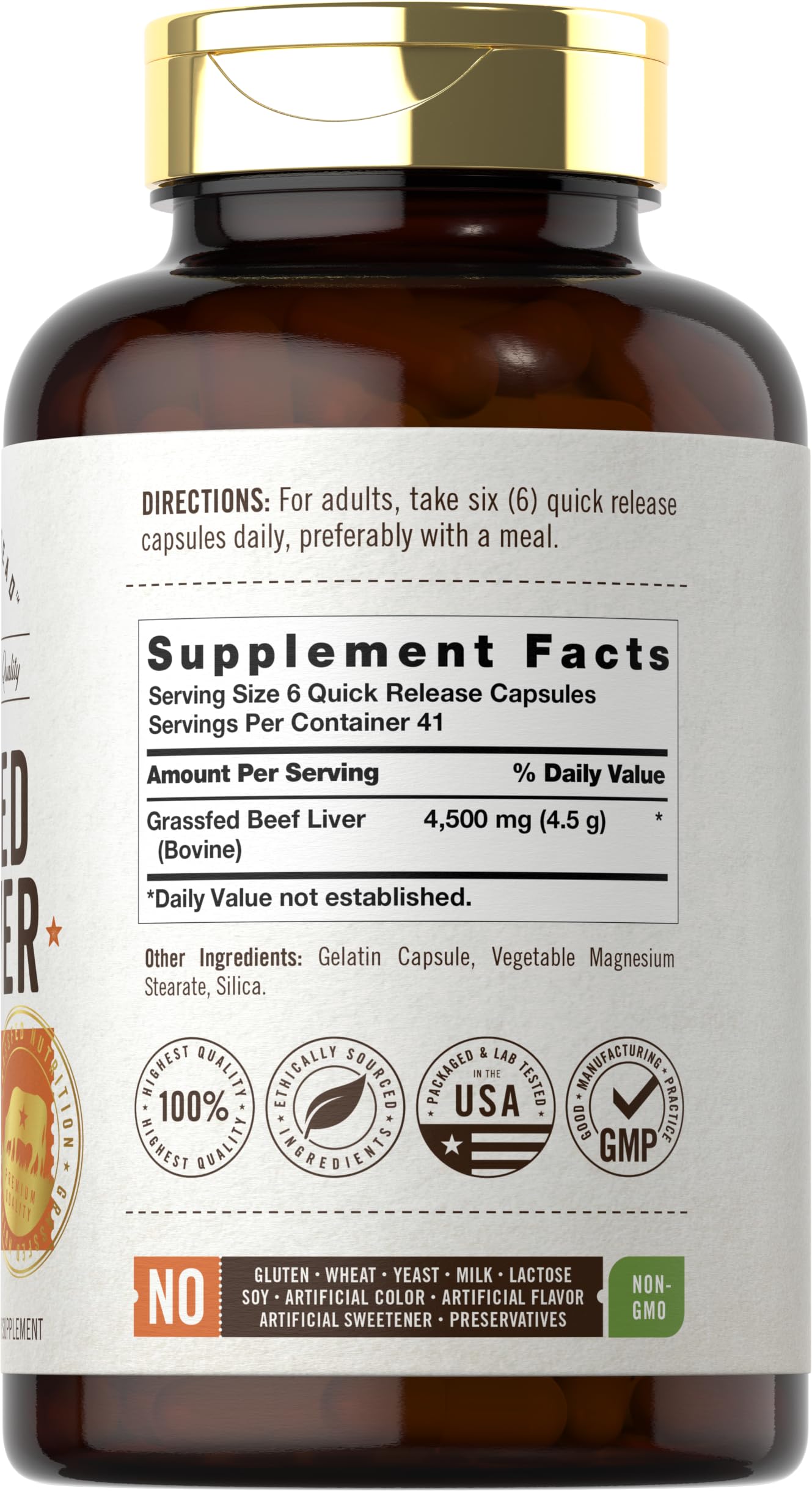 Herbage Farmstead Beef Liver Capsules - Premium Supplement

