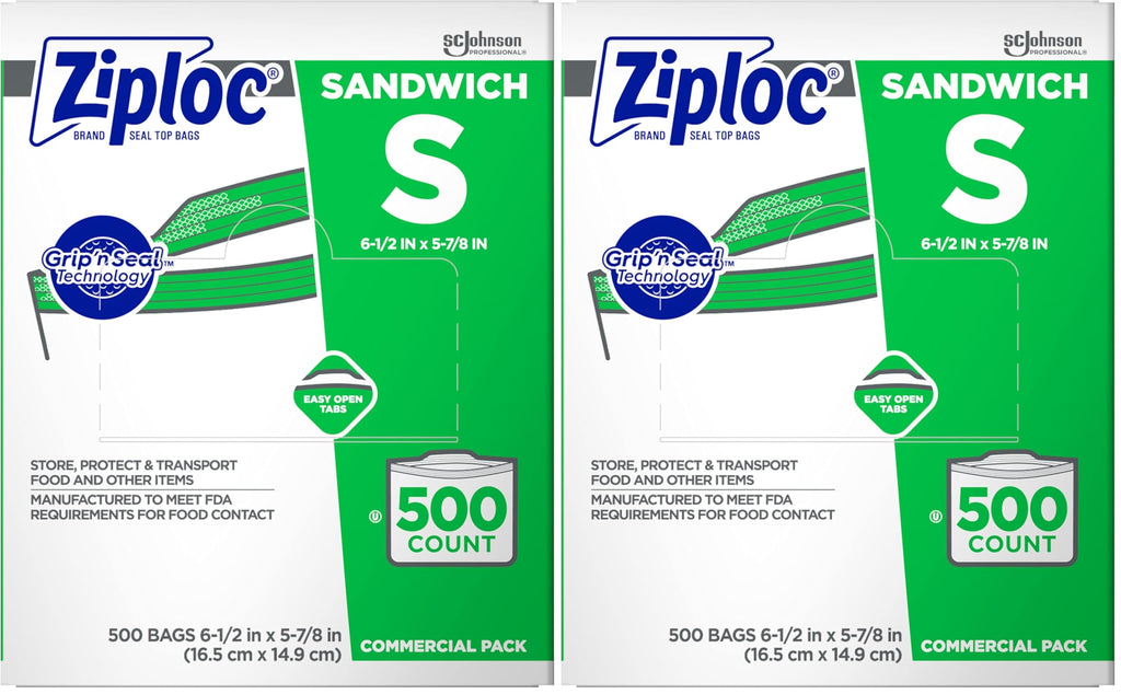 SC Johnson Ziploc Brand Sandwich Bags with Easy Open Tabs