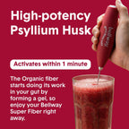 Bellway Organic Psyllium Fiber Powder - Prebiotic Sugar Free

