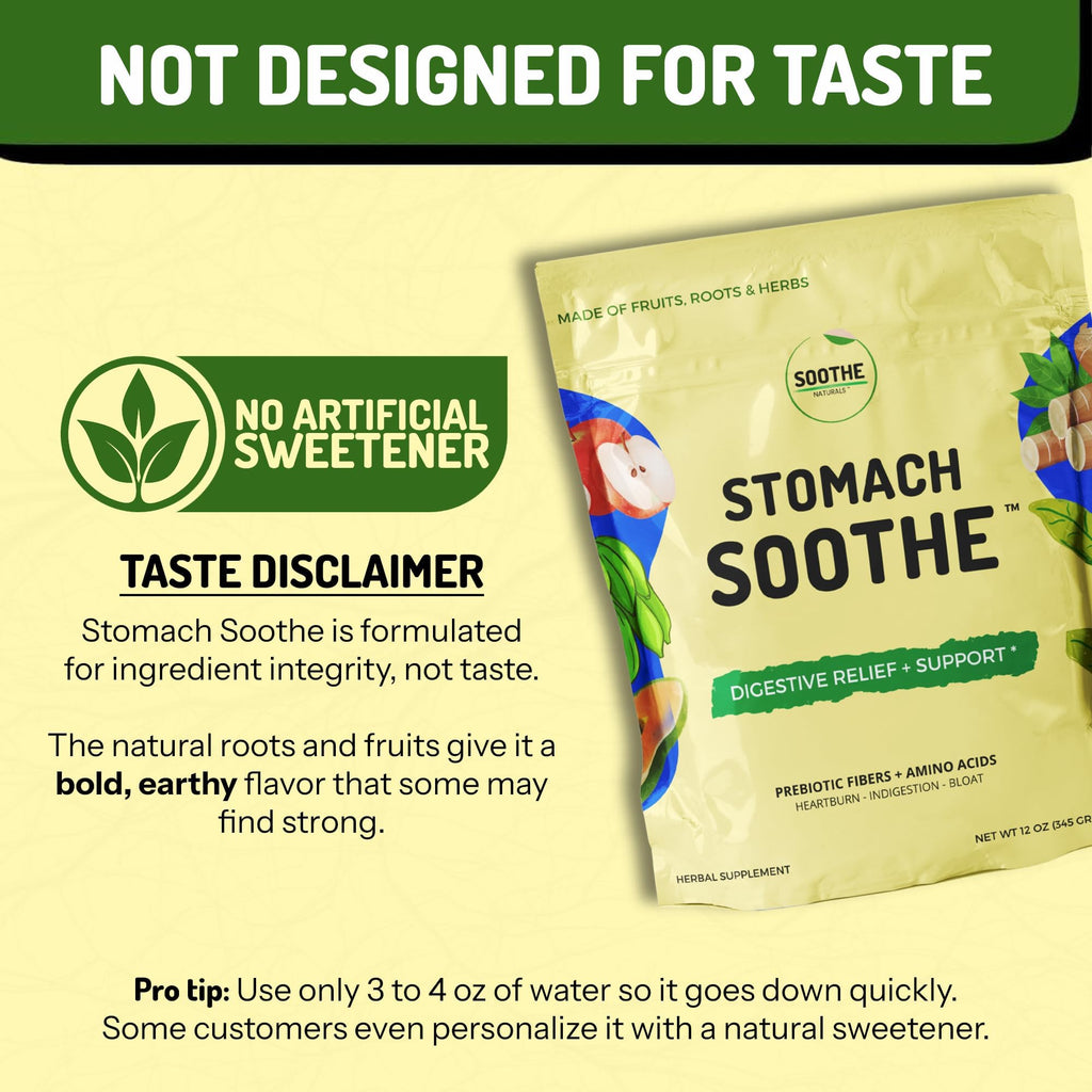 Soothe Naturals Acid Reflux Powder for Gut Health

