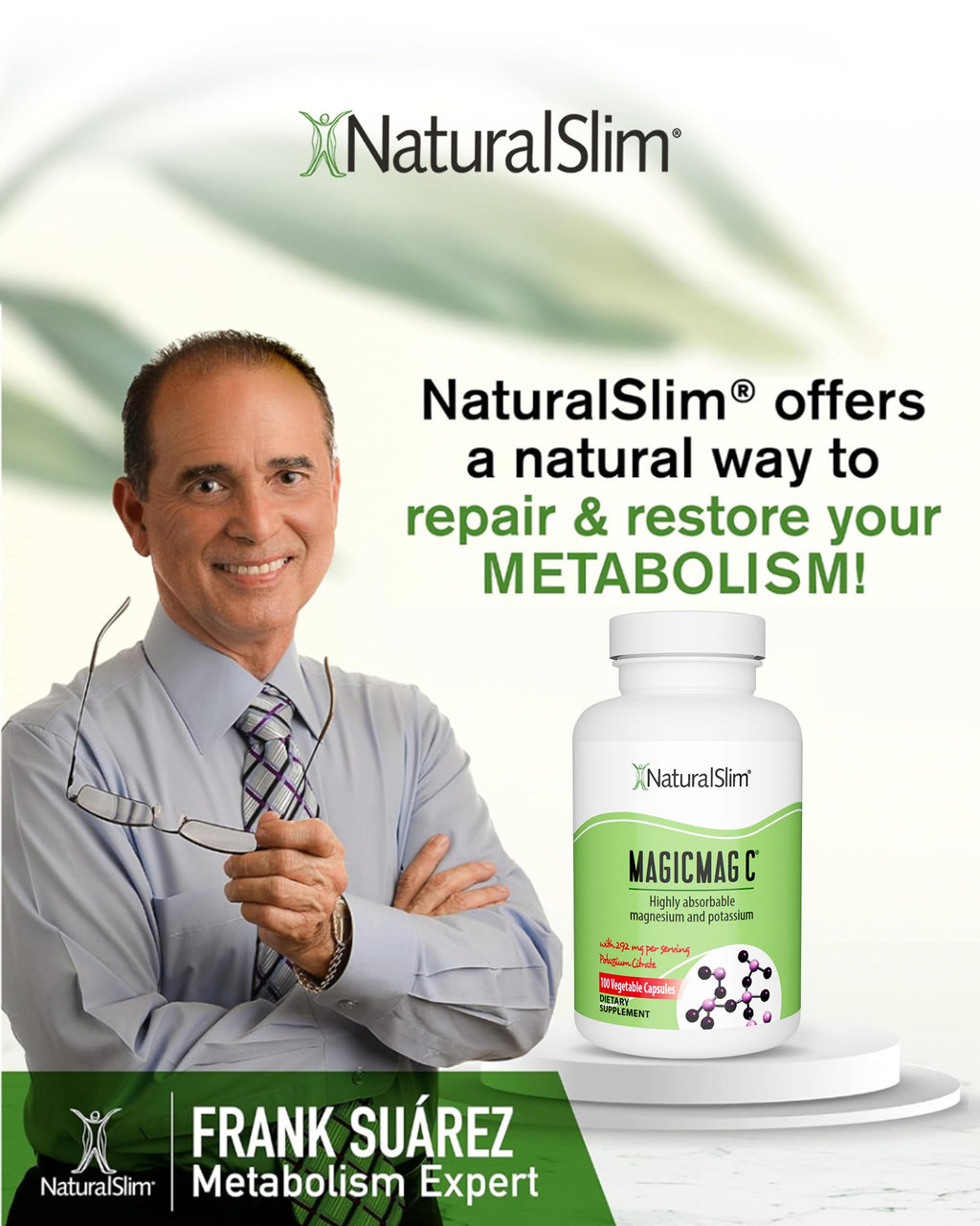 Magnesium Citrate Capsules by NaturalSlim - MagicMag C

