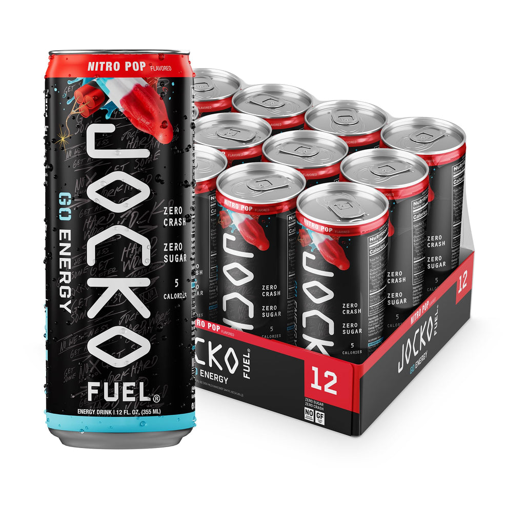 Jocko GO Energy Drinks Sugar-Free Caffeine with Adaptogens

