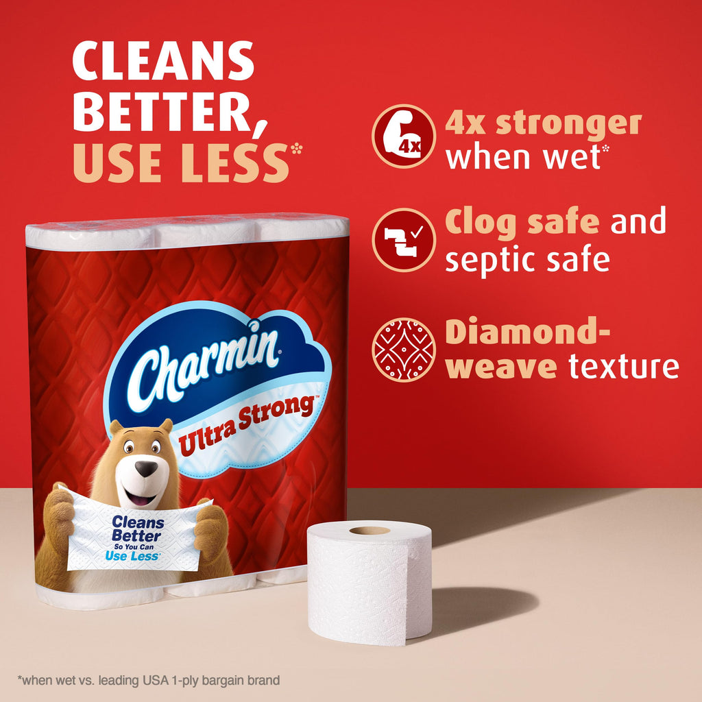 Charmin Ultra Strong Toilet Paper 2-Ply Diamond Weave

