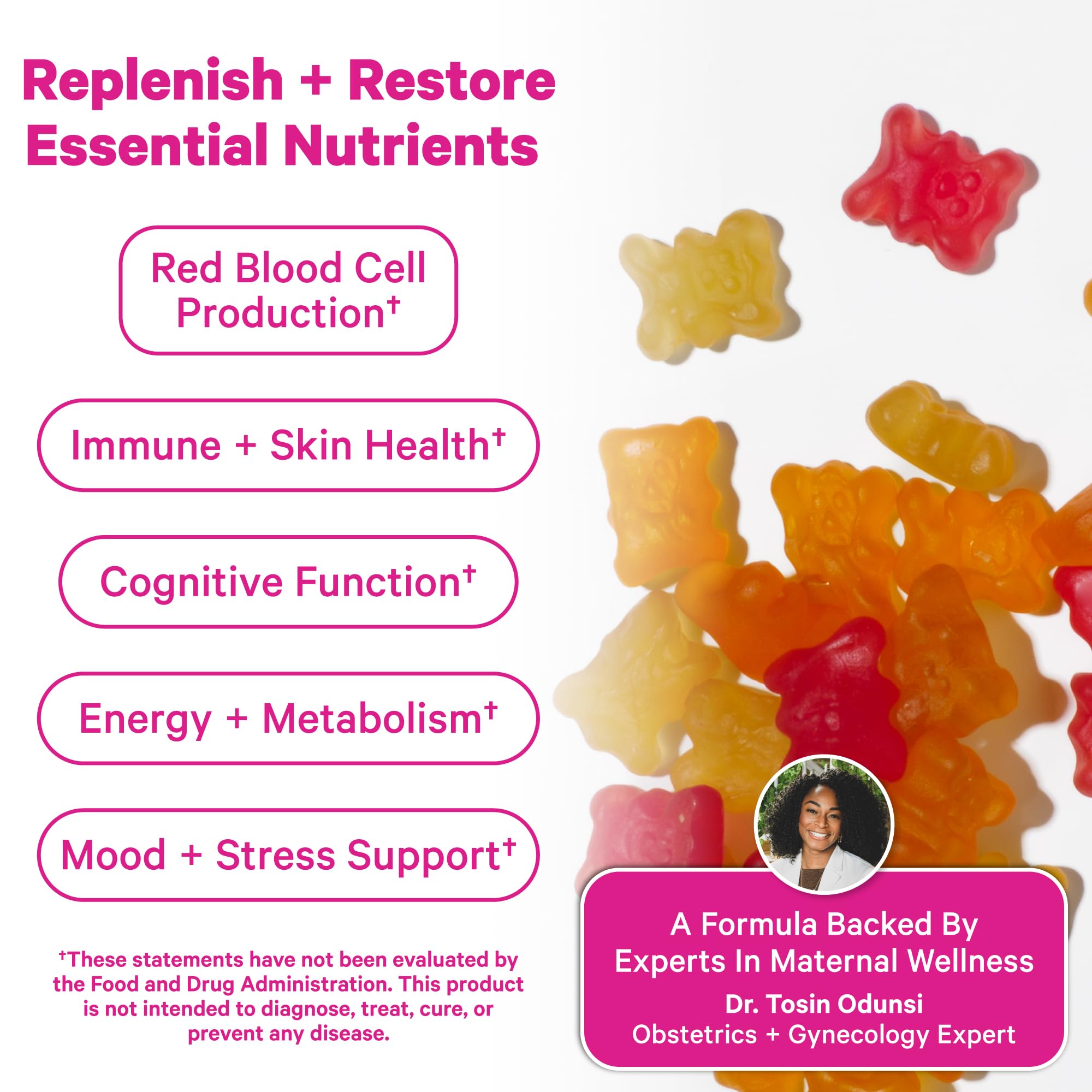 Pink Stork Postnatal Vitamin Gummies | Recovery & Lactation

