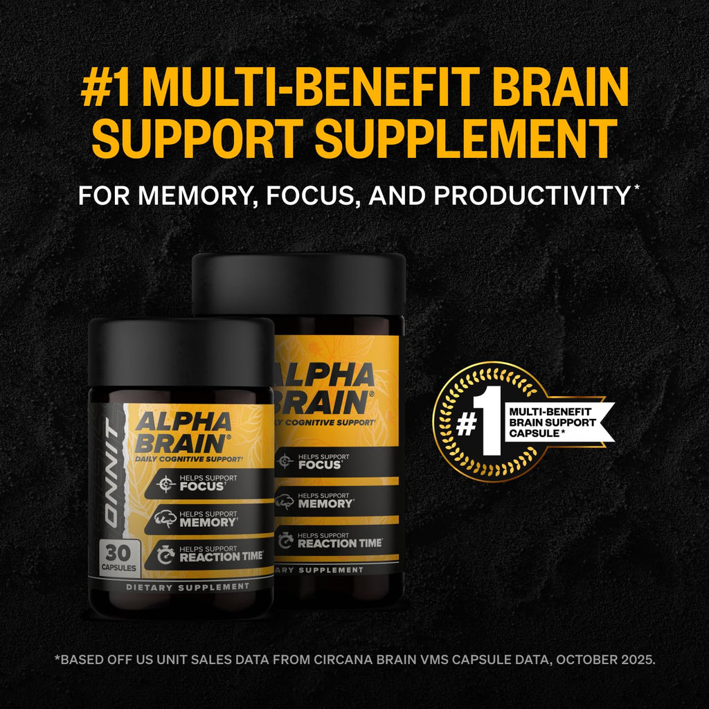 ONNIT Alpha Brain Nootropic for Focus & Memory

