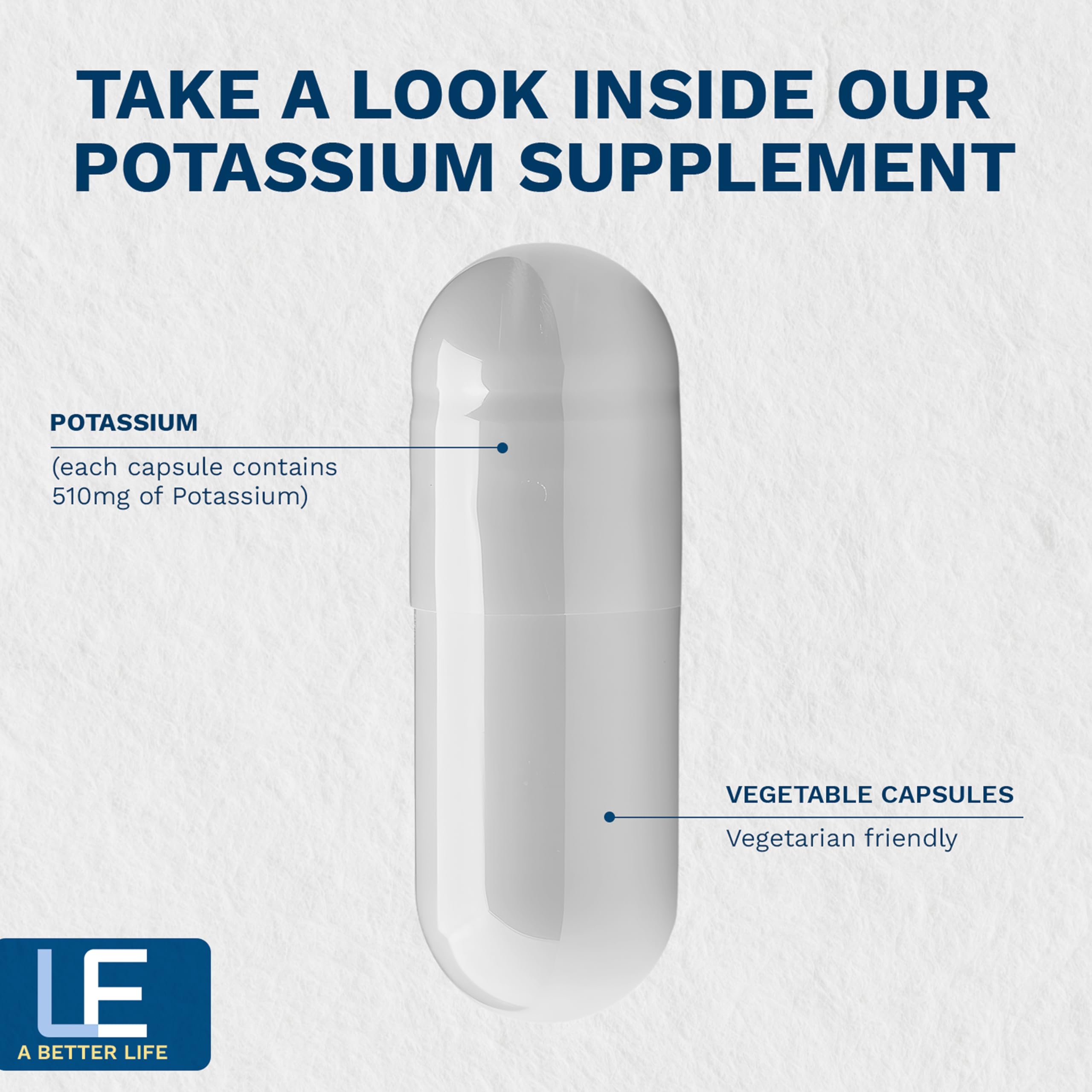 Life Enhancement Potassium Supplement 1020 mg


