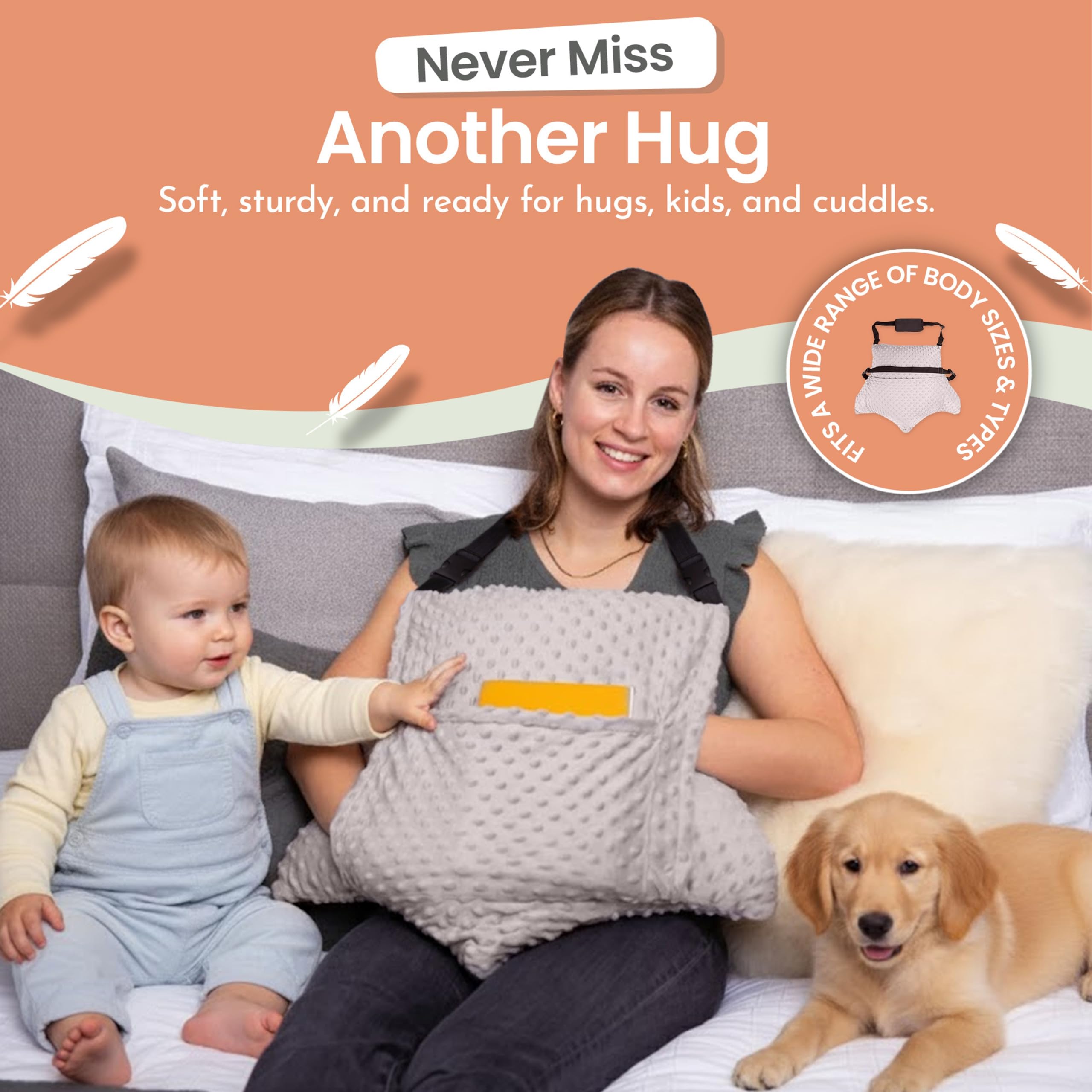 MOYOAMA 2 Pcs Hysterectomy Pillow Set with Gel Pack

