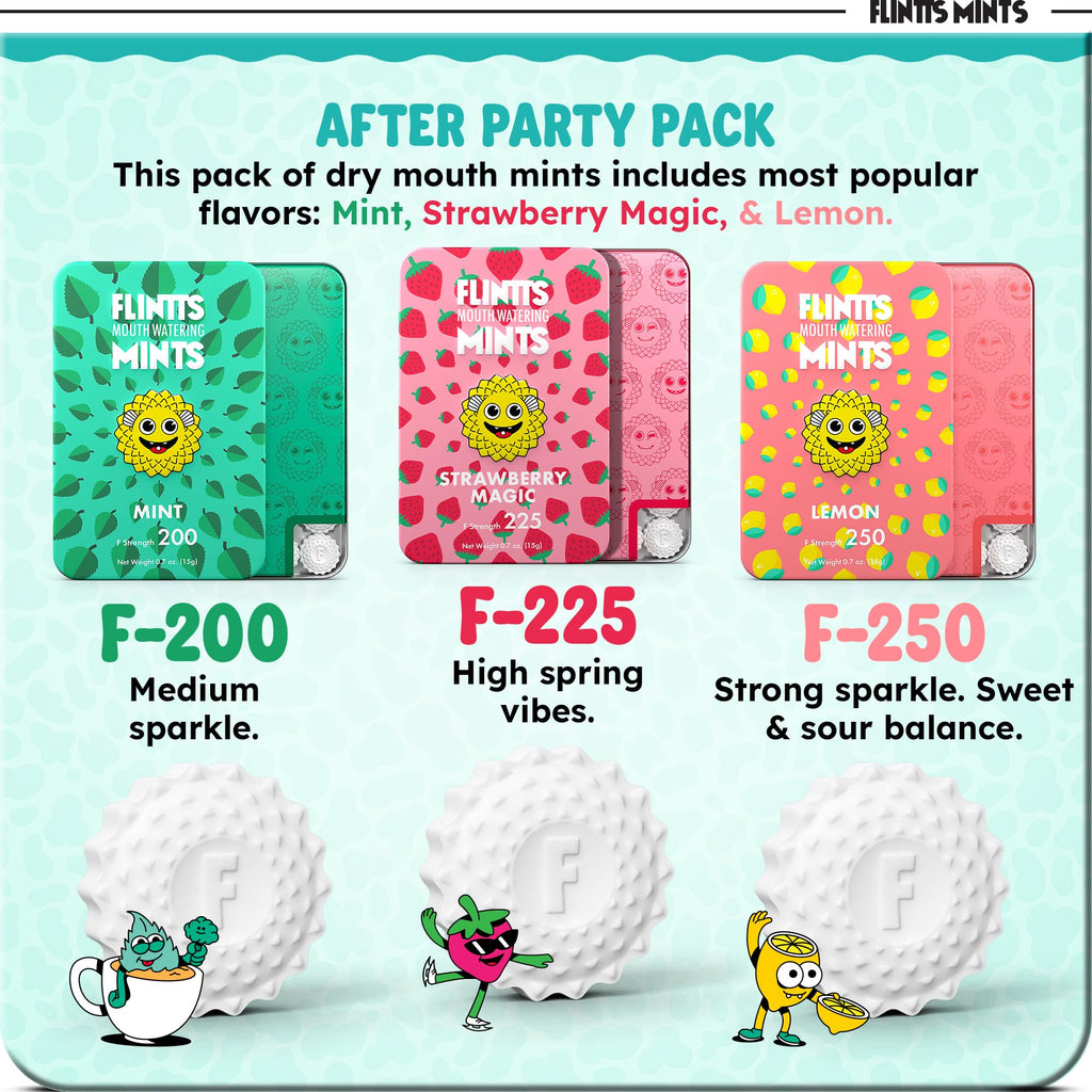 Flintts Mints Sugar Free Vegan Mints for Dry Mouth Relief


