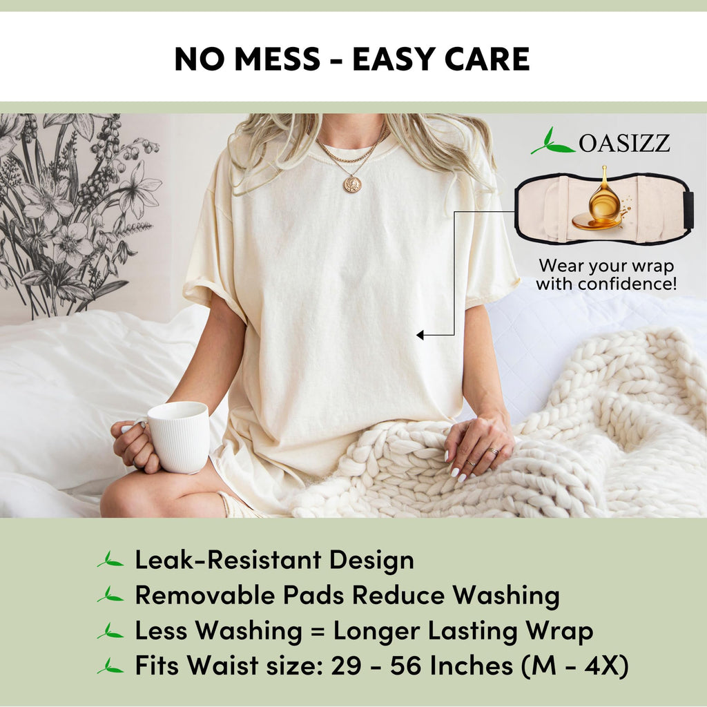 OASIZZ Castor Oil Pack Wrap for Stomach - Reusable

