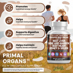 Clean Nutraceuticals Grass Fed Beef Liver Capsules Organ Blend

