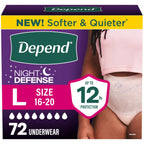 Depend Night Defense Incontinence Underwear – Overnight


