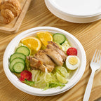 Vplus Bagasse Paper Plates – Compostable Heavy-Duty

