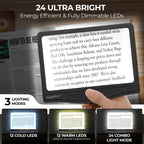 MAGNIPROS LED Page Magnifier 5X with Anti-Glare Lens


