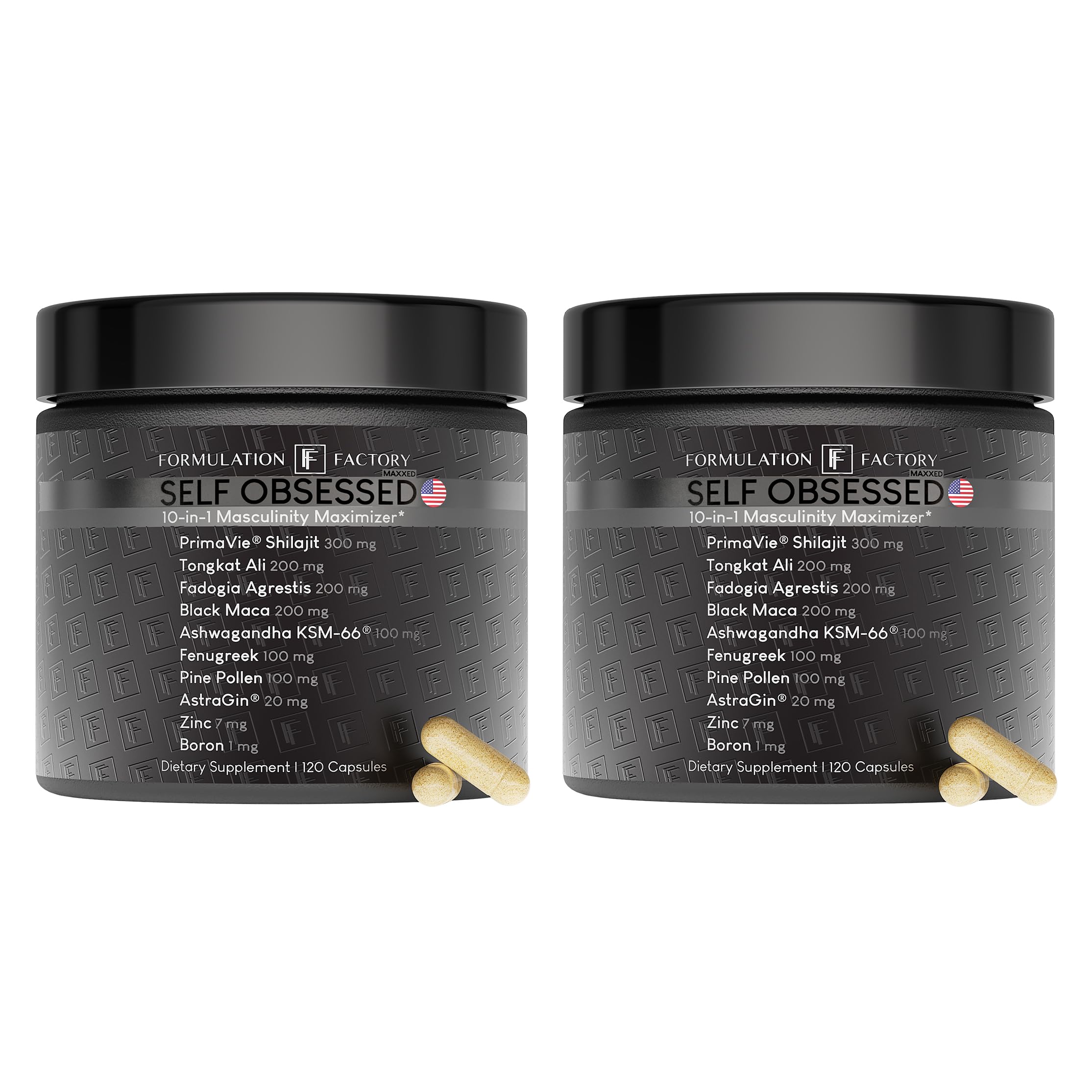 Formulation Factory Self Obsessed 10-in-1 Natural Testosterone Booster for Men