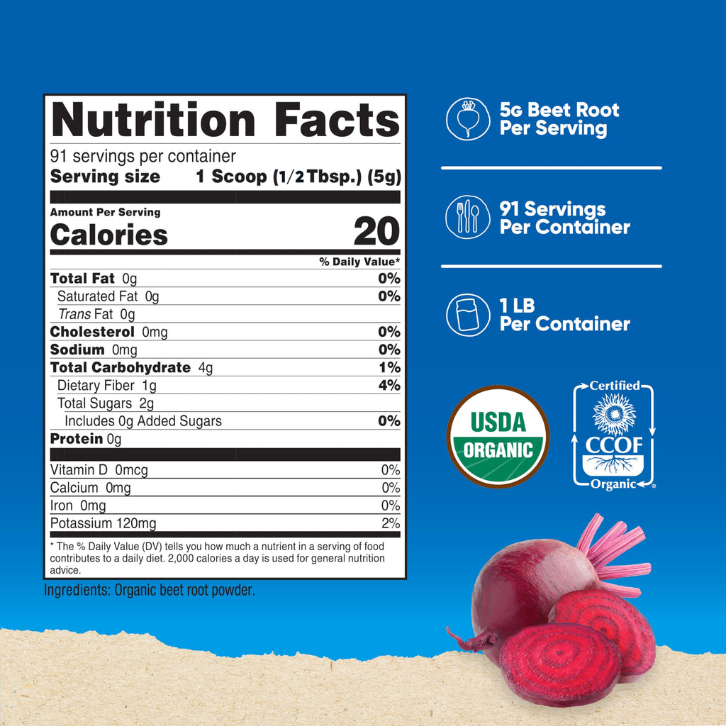 Nutricost Organic Beet Root Powder - Vegan, USDA Organic

