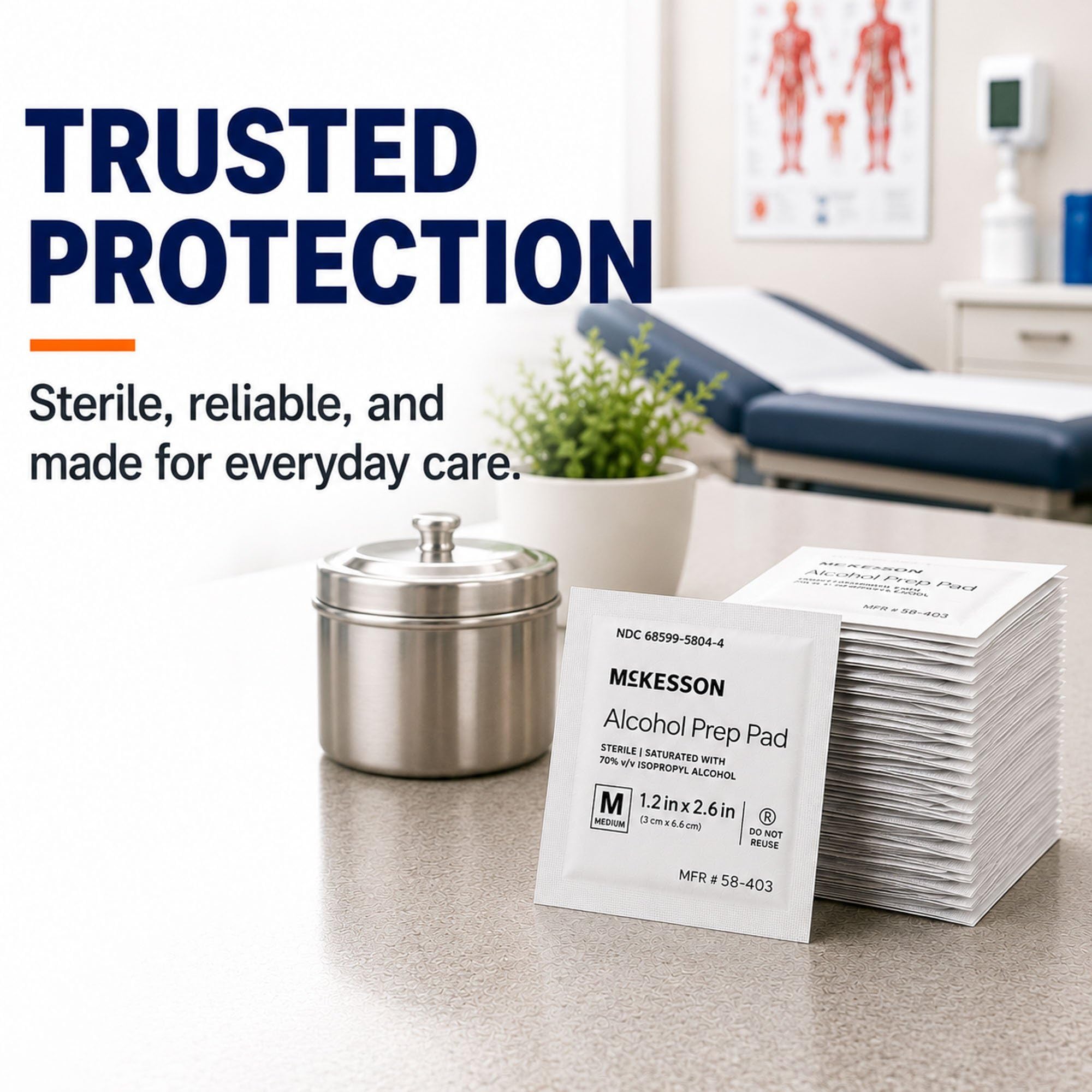 McKesson Alcohol Prep Pads - Sterile 70% Isopropyl Alcohol

