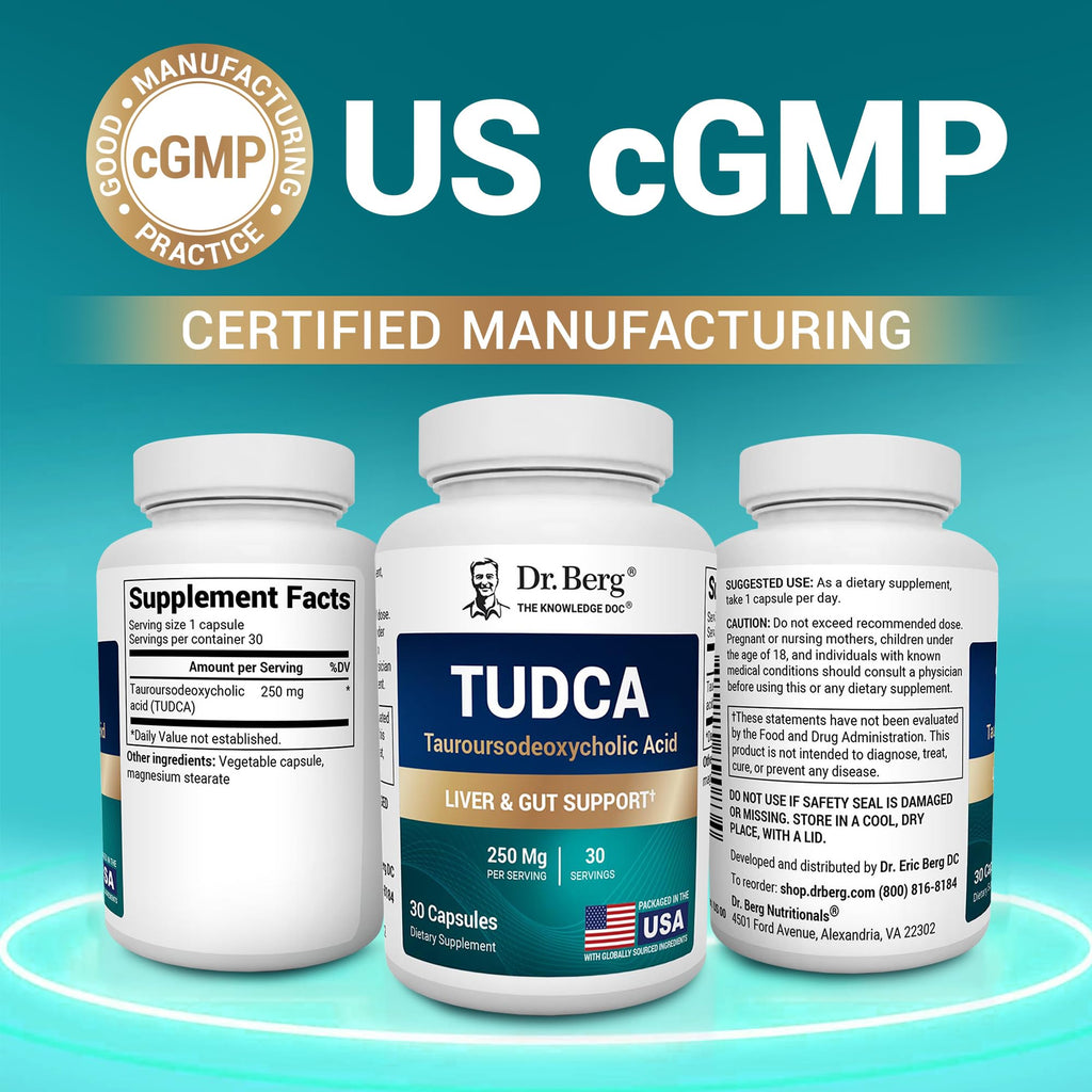 Dr. Berg TUDCA Supplement for Liver Health | Digestive

