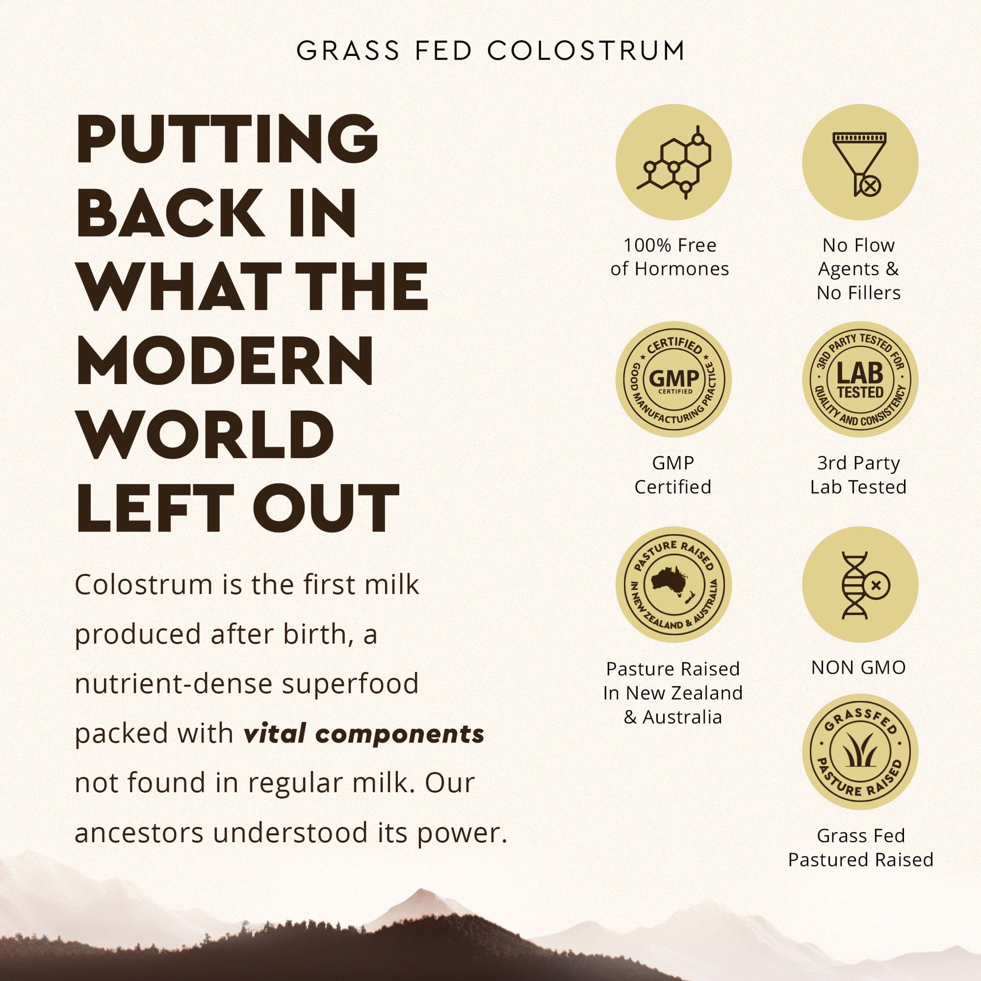Ancestral Supplements Grass Fed Beef Colostrum Supplement


