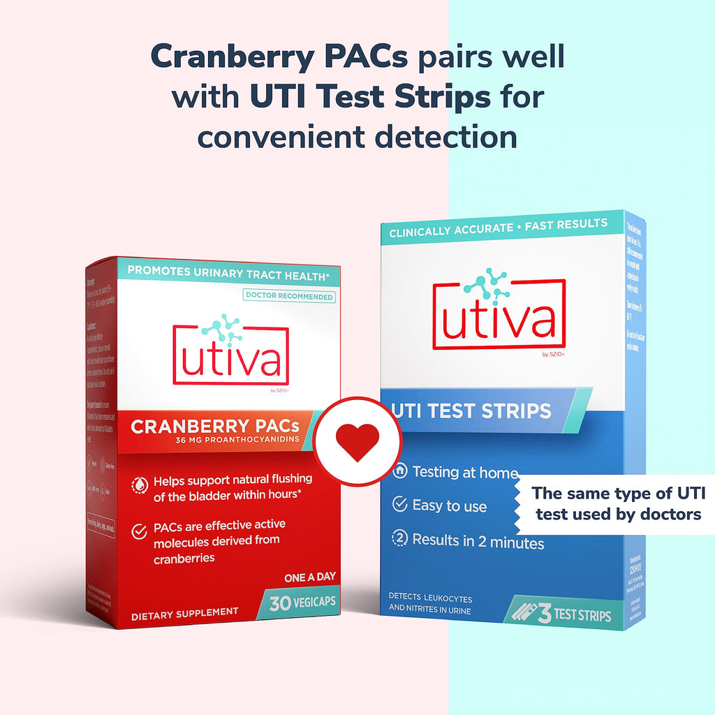 Utiva Cranberry PACs for Urinary Health | UTI Prevention

