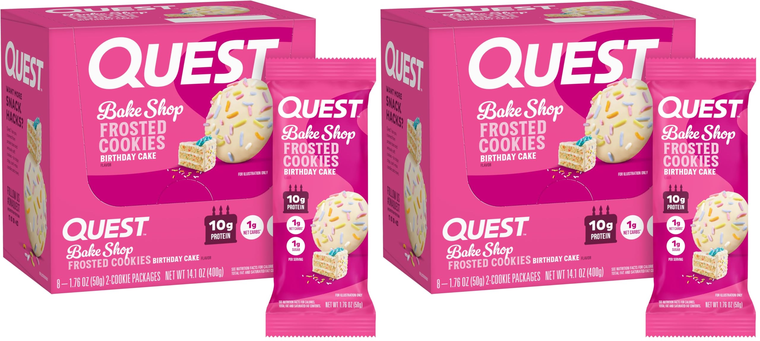 Quest Frosted Cookies Gluten Free High Protein