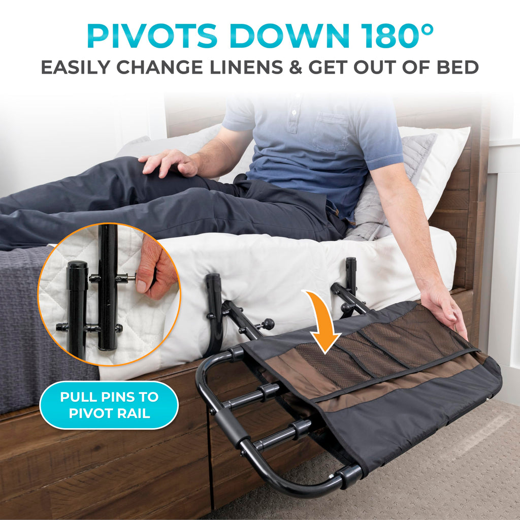 Stander EZ Adjust Bed Rail for Elderly Safety

