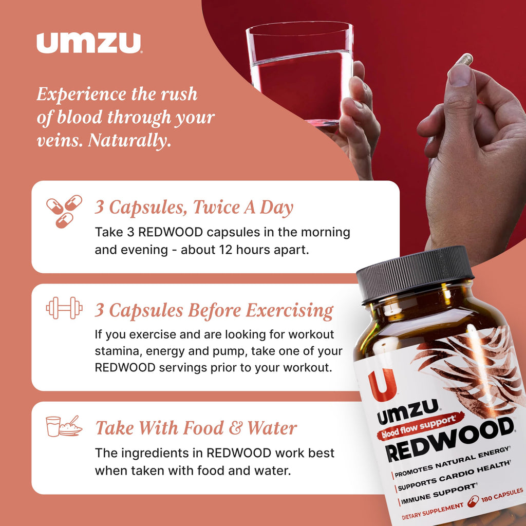 UMZU Redwood Nitric Oxide Booster – Healthy Circulation

