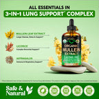 Mullein Drops for Lungs – USDA Organic Mullein Leaf Extract

