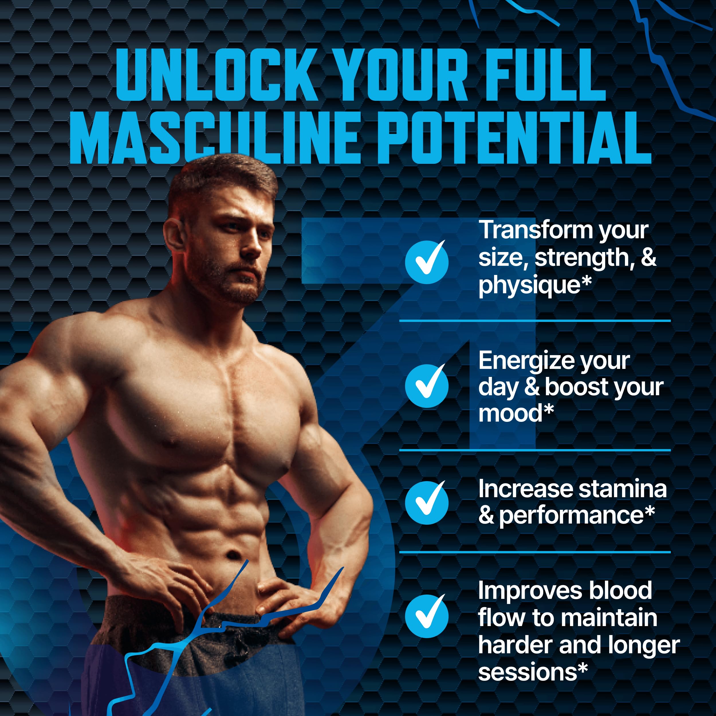 Testosterone Booster Gummies for Men|All-Natural Supplement

