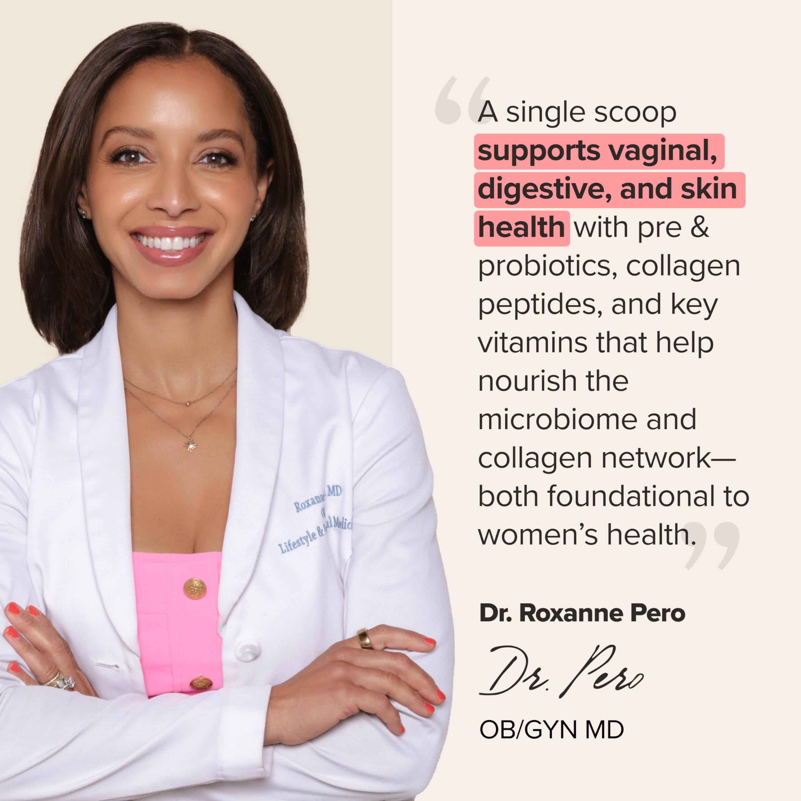 URO Women’s Probiotic Collagen Powder | Vaginal Health

