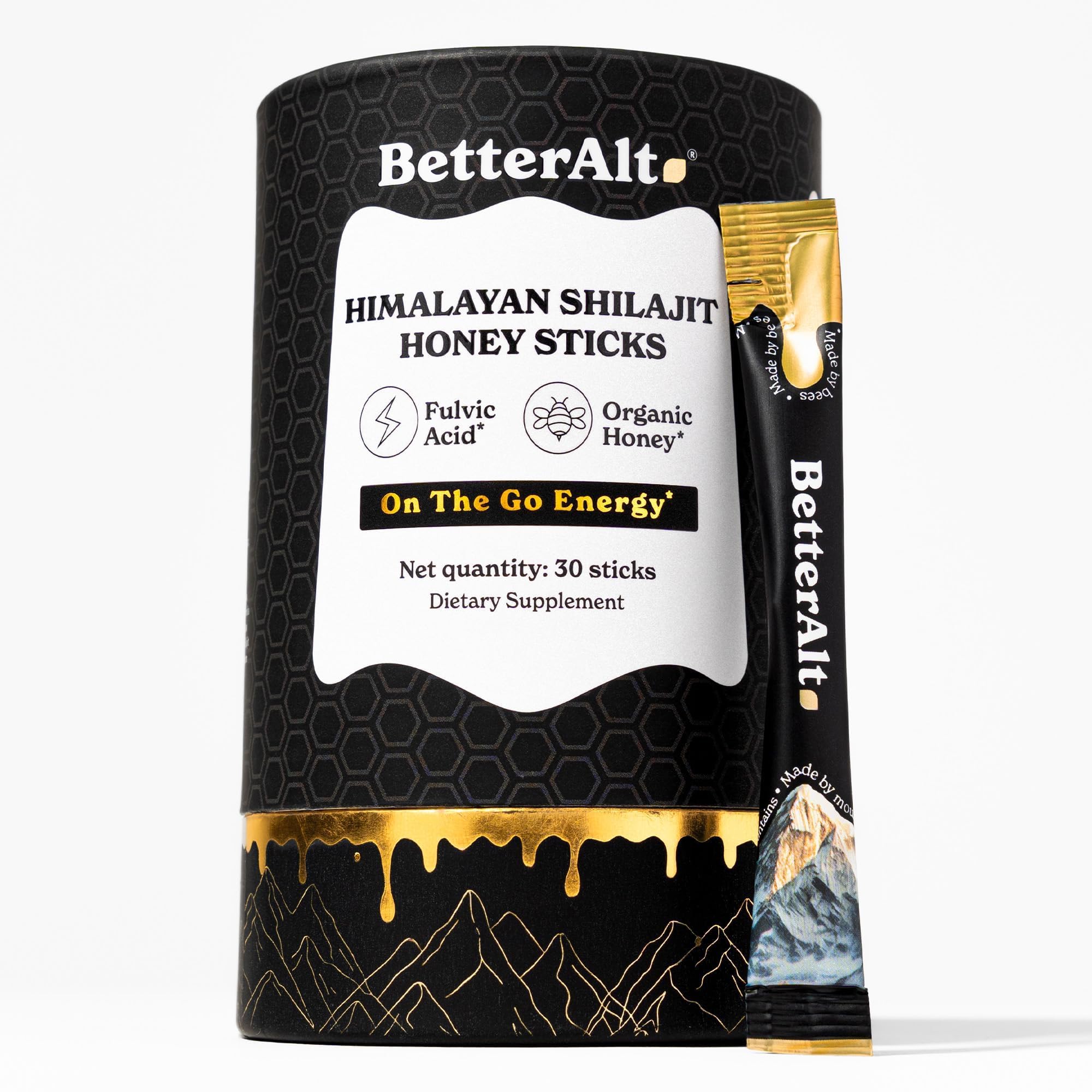 BetterAlt Himalayan Shilajit & Honey Sticks

