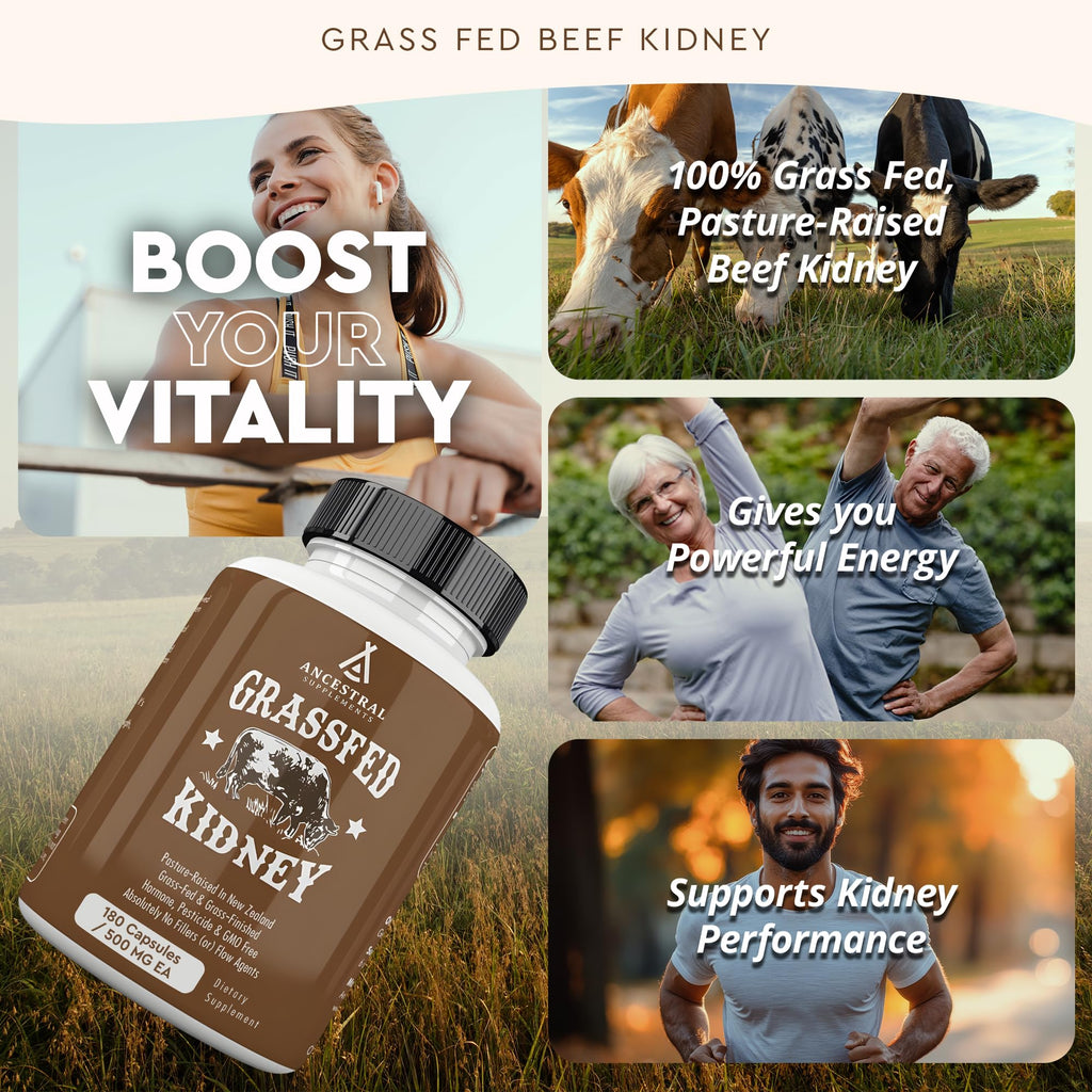 Ancestral Supplements Grass-Fed Bovine Organ Support

