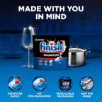 Finish Quantum Dishwasher Pods No Pre-Rinse Detergent

