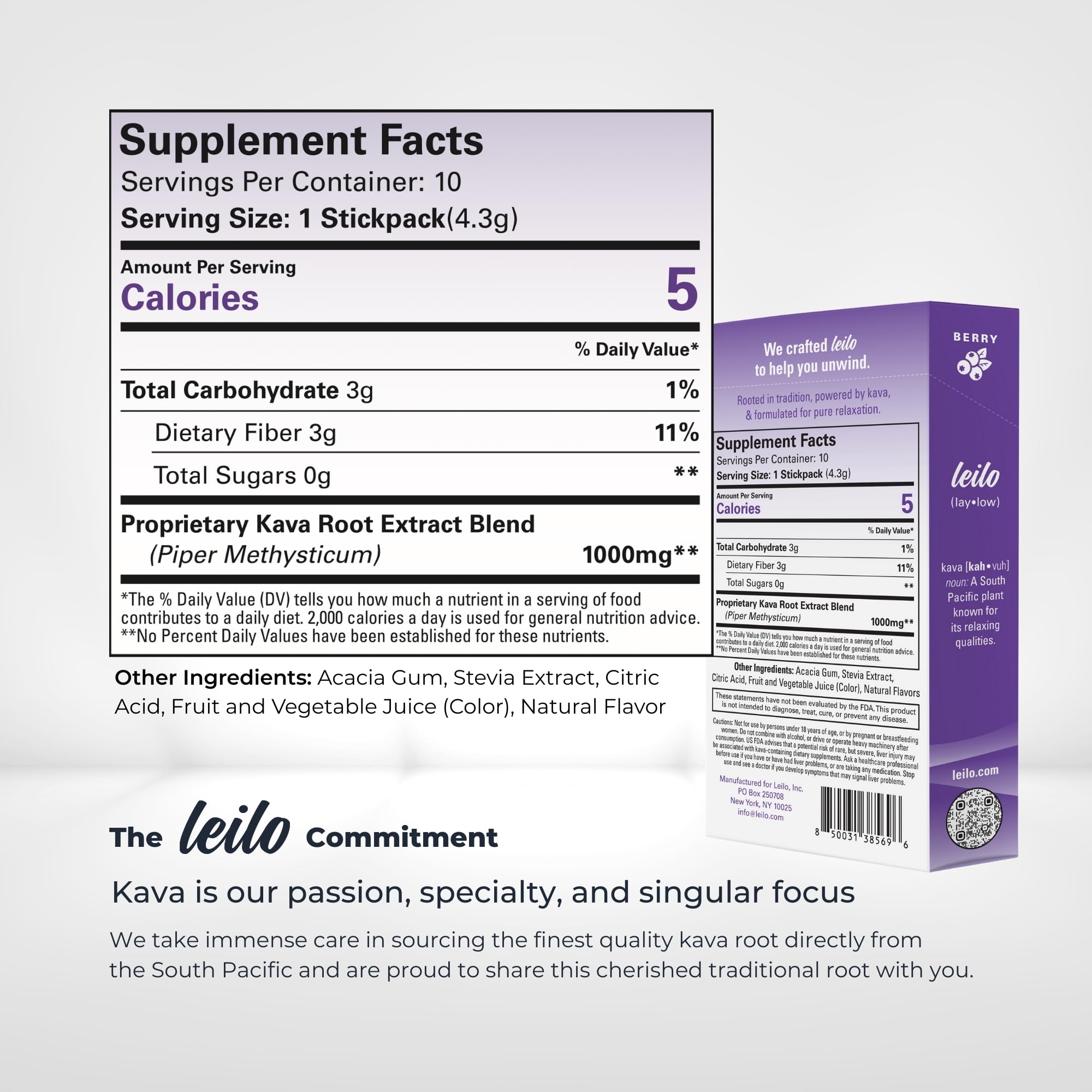 Calming Kava Drink Mix by Leilo | Plant-Based Non-Alcoholic

