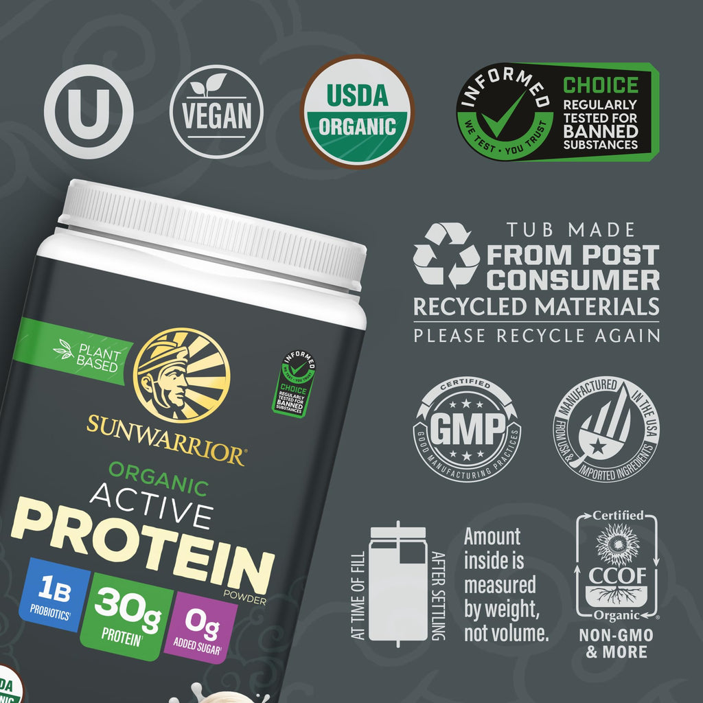 Sunwarrior Organic Plant Based Protein Powder | Vegan

