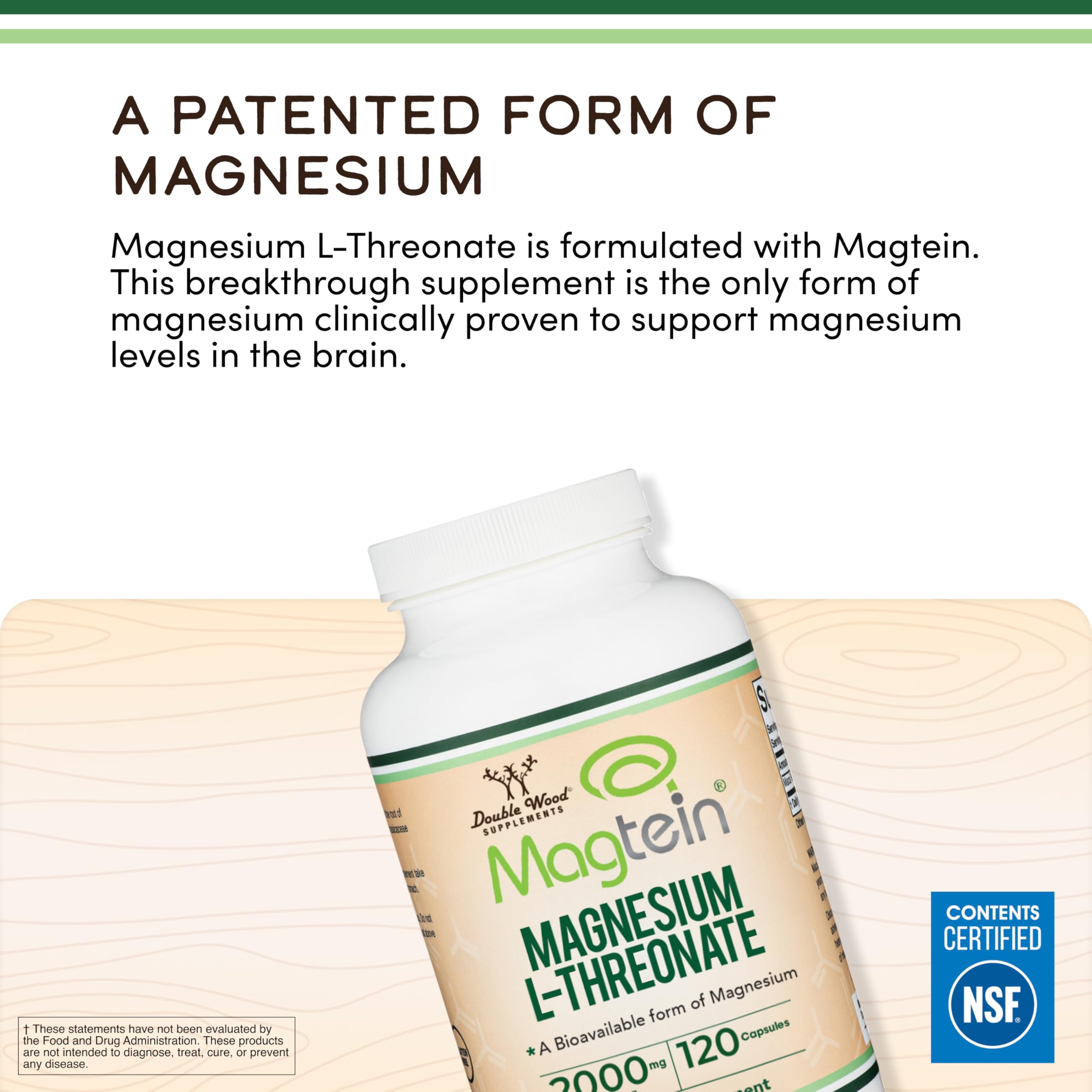 Magtein Magnesium L-Threonate NSF Certified Sleep & Cognition

