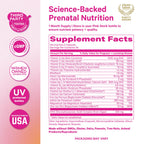 Pink Stork Total Prenatal Vitamins with Vegan DHA | Clean Label

