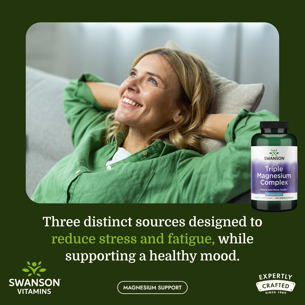 Swanson Triple Magnesium Complex | Bone & Nerve Support

