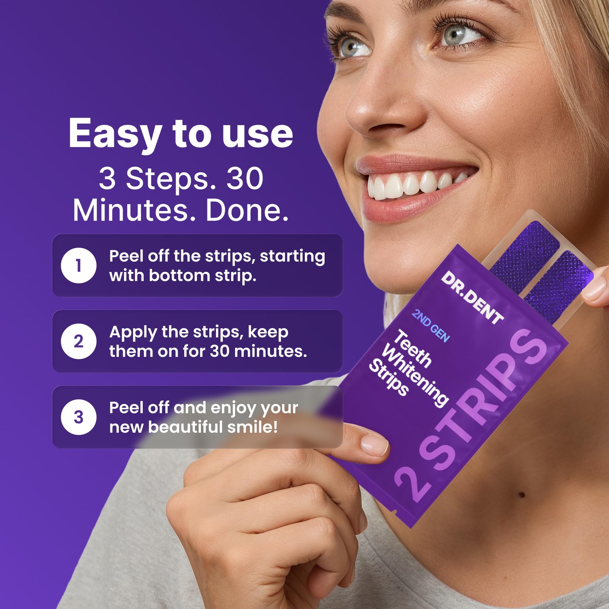 DRDENT Purple Teeth Whitening System | Safe for Enamel

