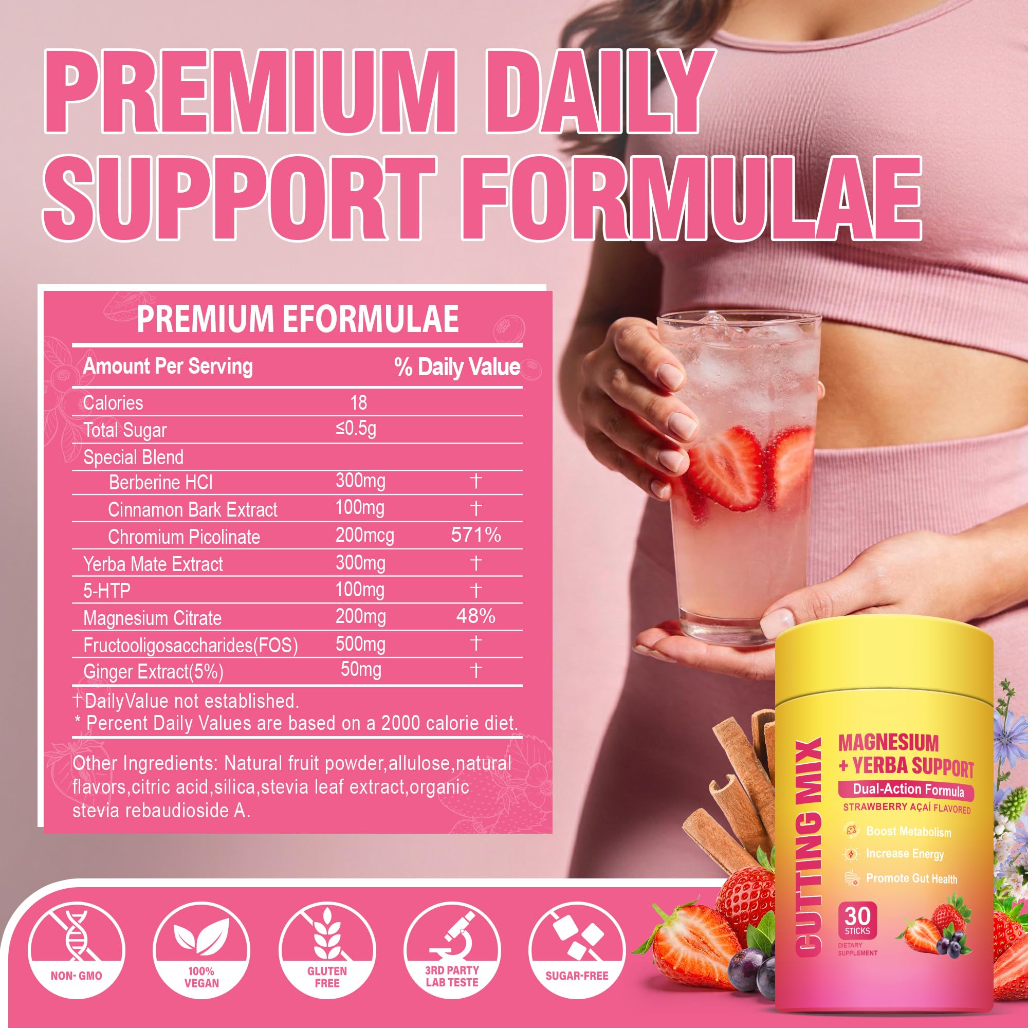 Cutting Drink Mix for Energy & Gut Health | Daily Wellness

