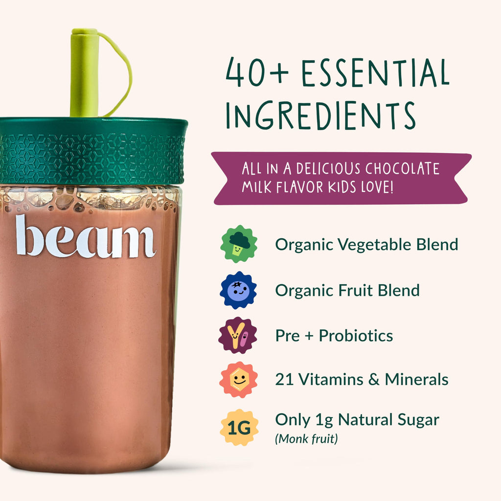 BEAM Kids Multivitamin Powder with Greens & Probiotic

