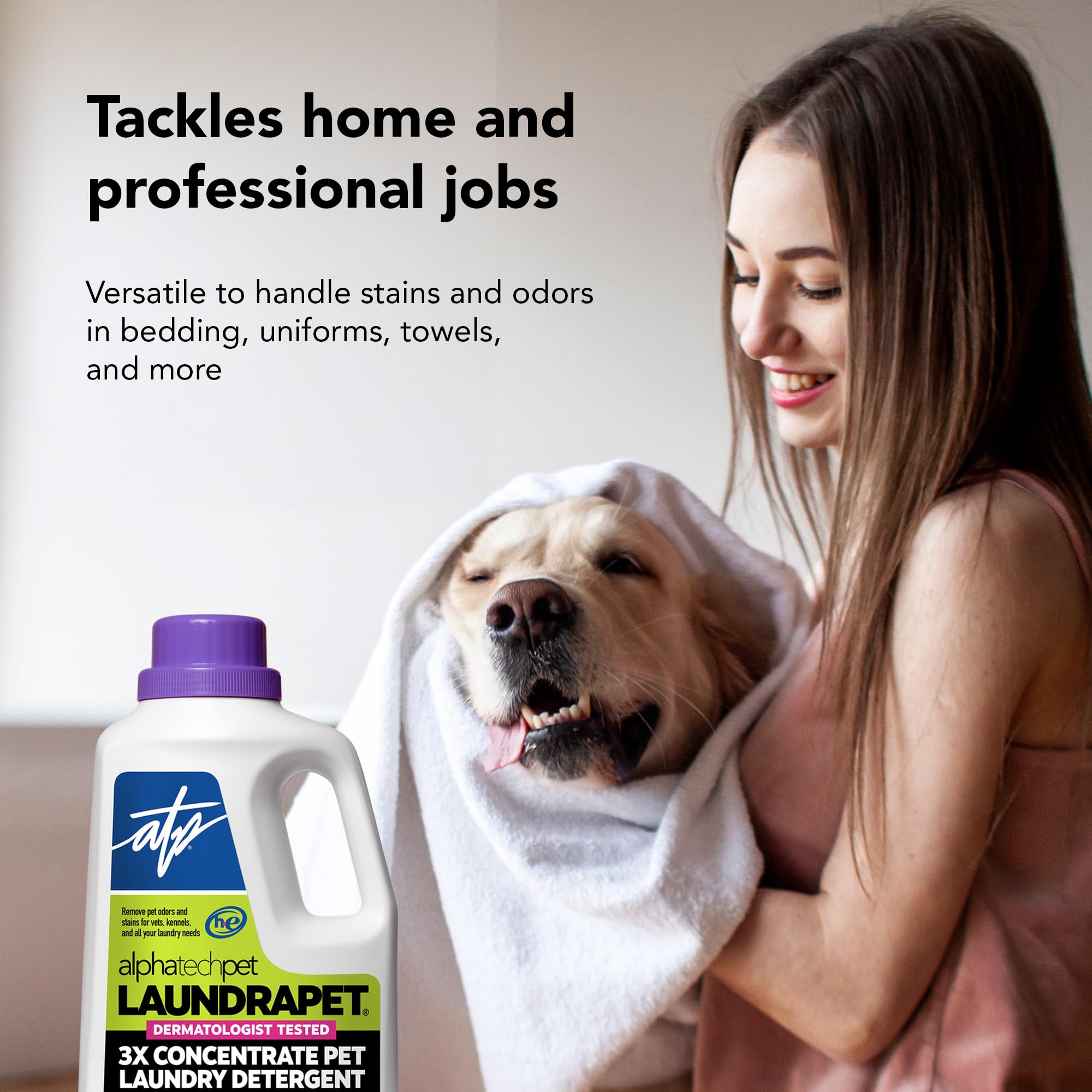 LaundraPet Enzymatic Pet Laundry Detergent by Alpha Tech Pet

