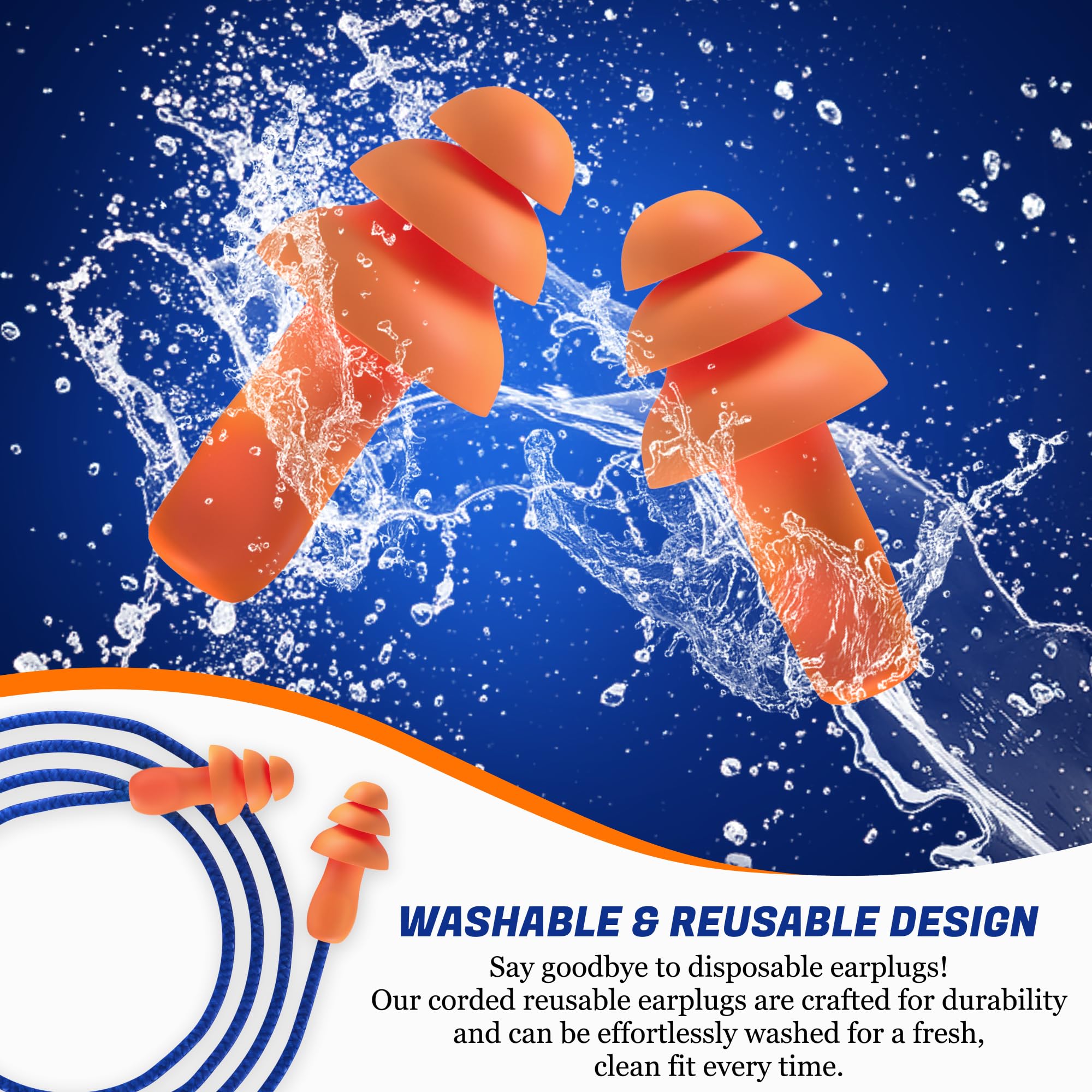 Ear Plugs: Quality Reusable Silicone for Noise Reduction

